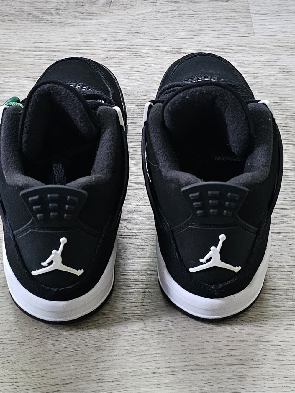 Nike Air Jordan 4 Retro Military Black Kids Size 2Y Black White - Picture 6 of 9